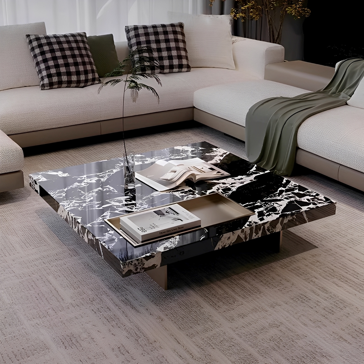 大理石 テーブル｜高級感あふれる洗練デザイン【CAGUUU公式】