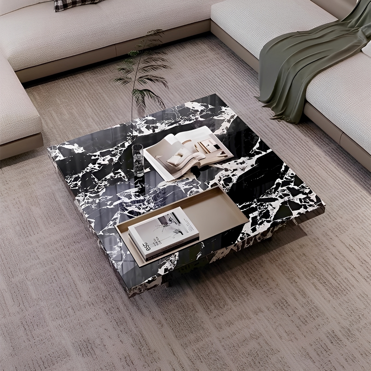 大理石 テーブル｜高級感あふれる洗練デザイン【CAGUUU公式】