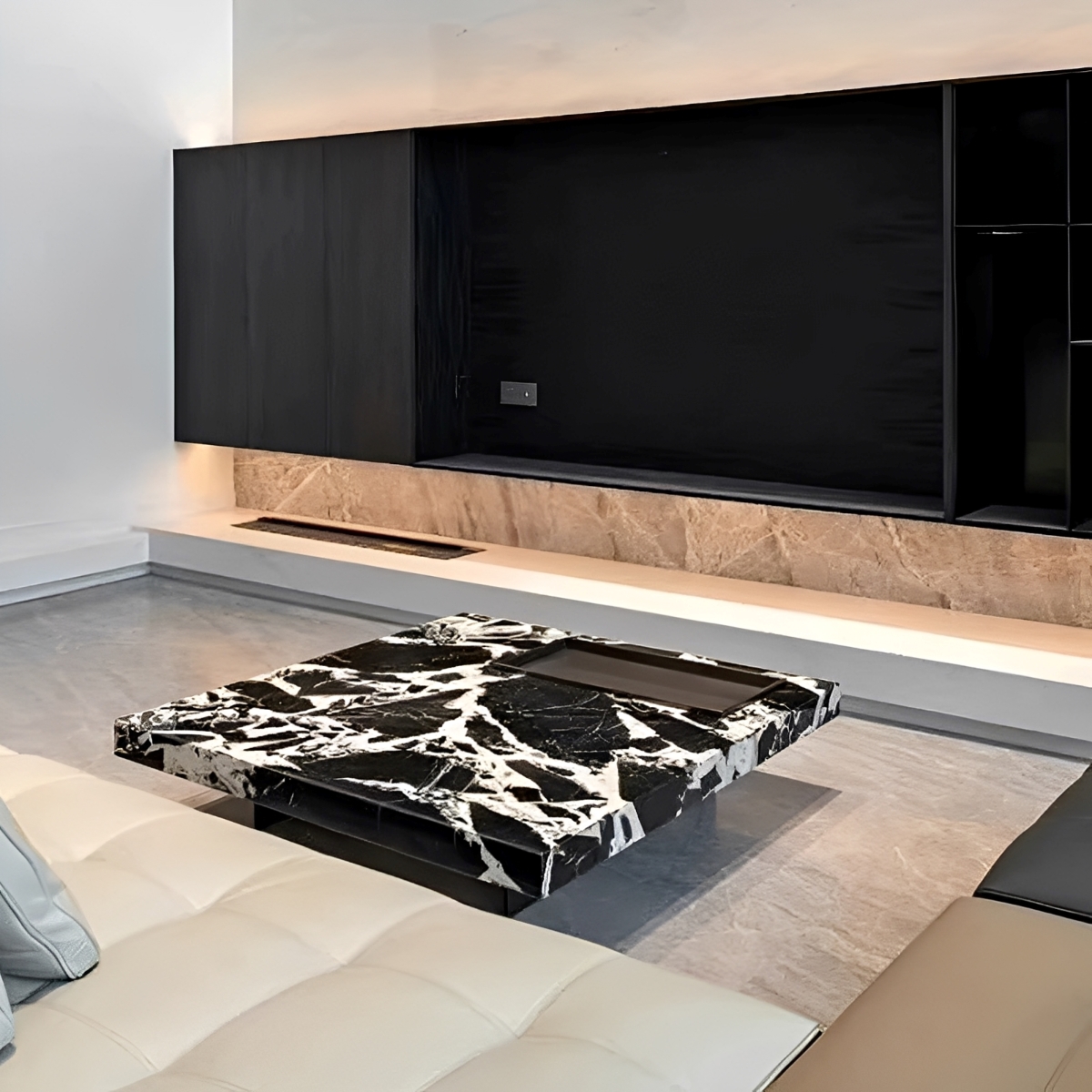 天然物　大理石センターテーブル 天然大理石センターテーブル | 唯一無二の自然美と高級感を演出 – CAGUUU