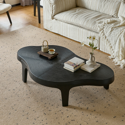 ウェーブラインローテーブル