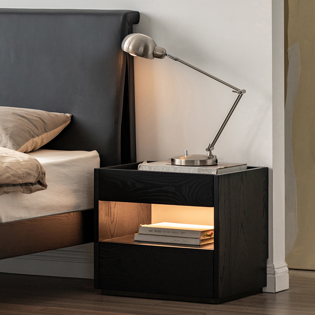 GMFH57○MORITA / モリタインテリア トランク キャビM キャビネッ Woody Select モダンウッドサイドキャビネット – CAGUUU