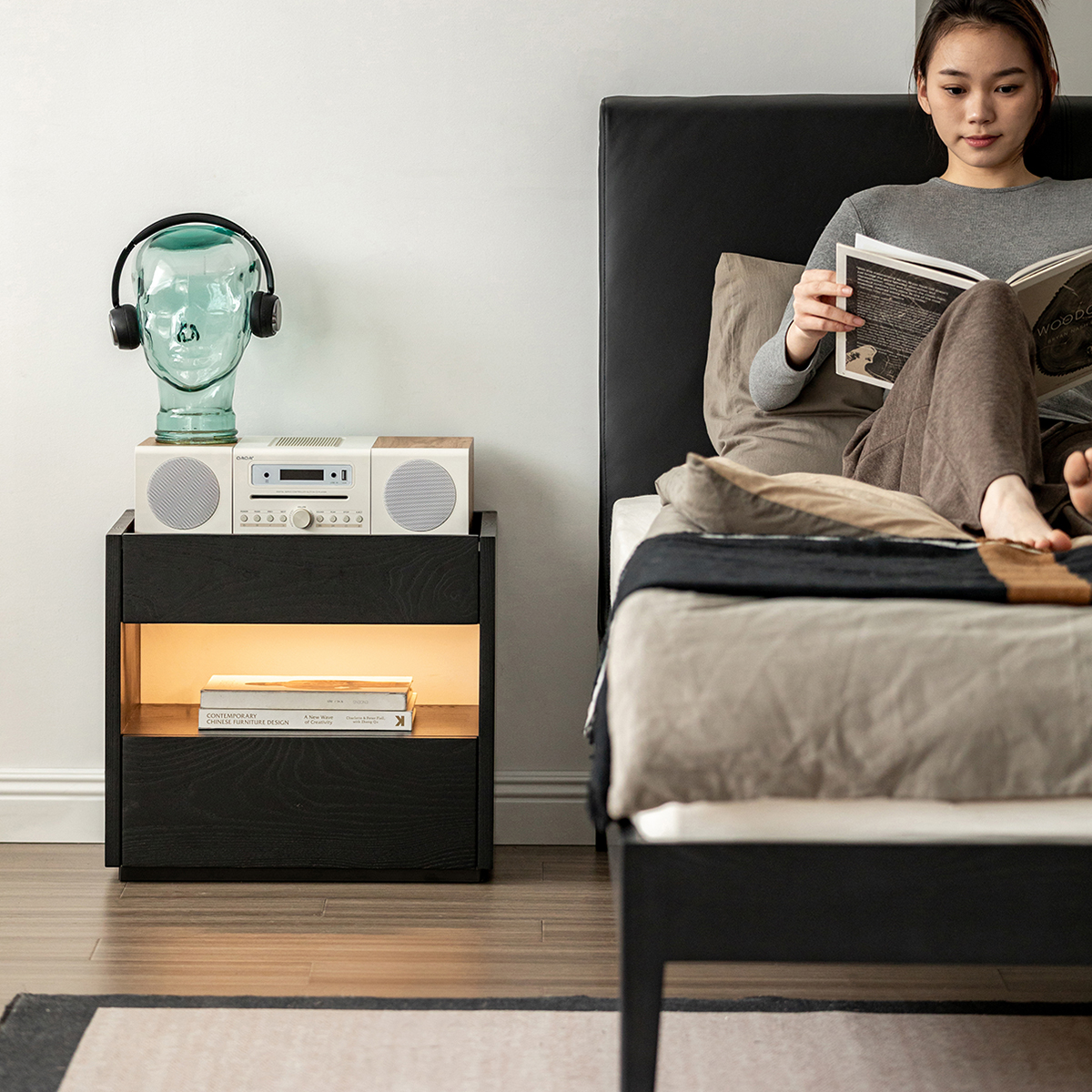 Woody Select モダンウッドサイドキャビネット – CAGUUU