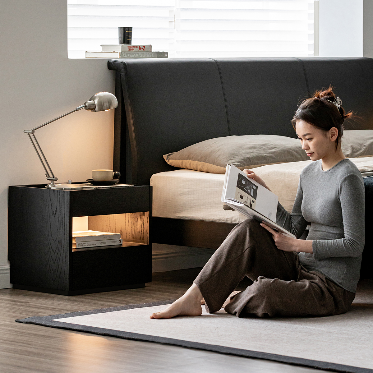 GMFH57○MORITA / モリタインテリア トランク キャビM キャビネッ Woody Select モダンウッドサイドキャビネット – CAGUUU