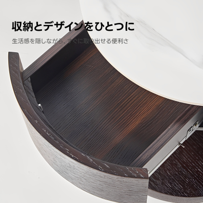 カーブサークルナイトテーブル