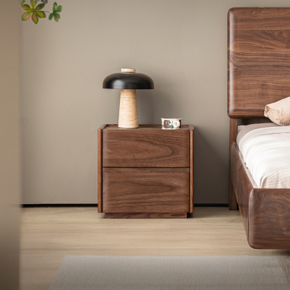 ブラックウォールナット材 トーンナイトテーブル