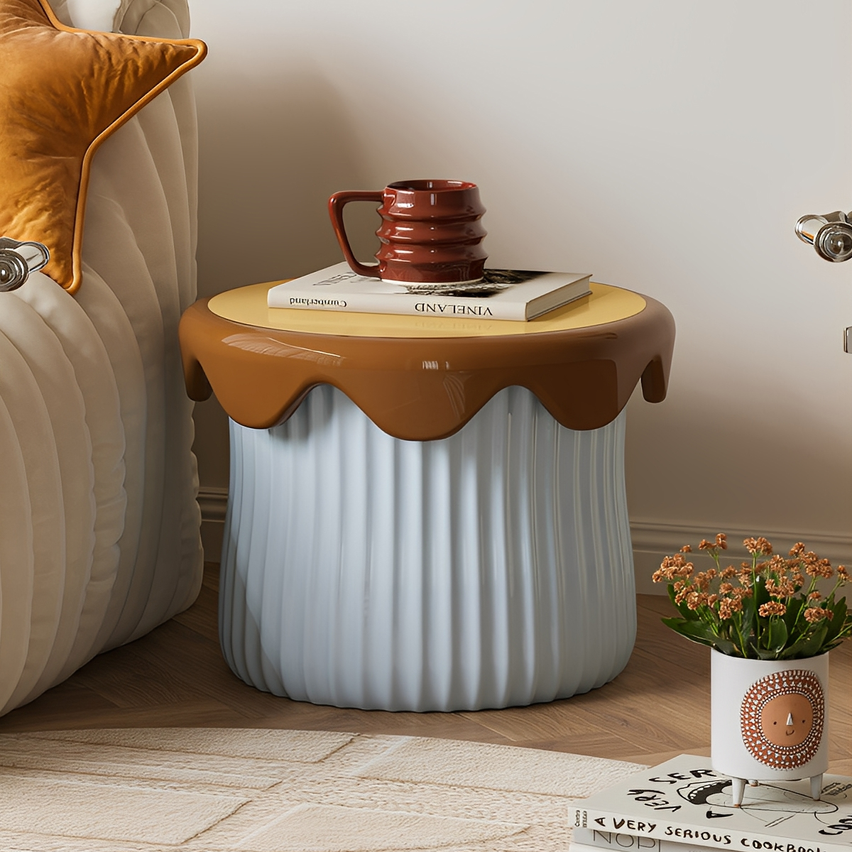 プリントップサイドテーブル