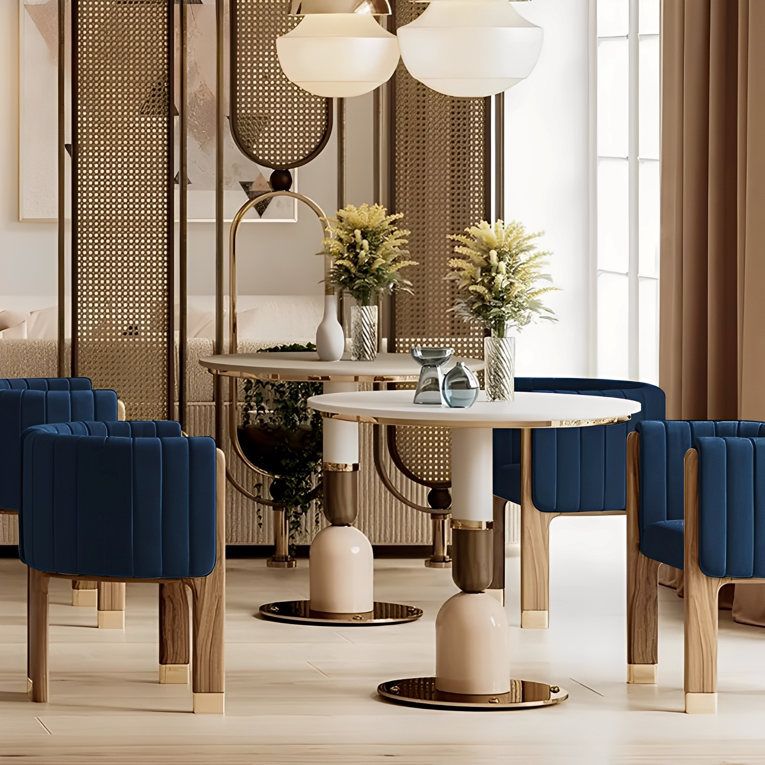 スクエアグリッドチェア