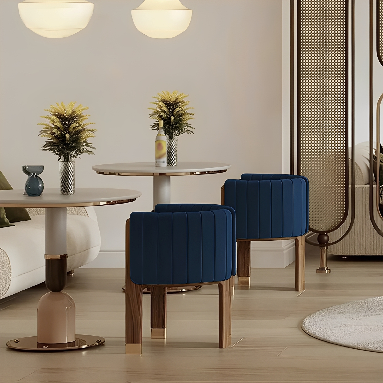 スクエアグリッドチェア