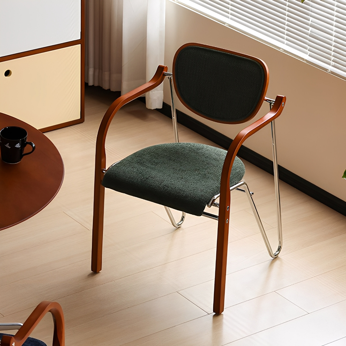 レトロモダンカーブアームチェア