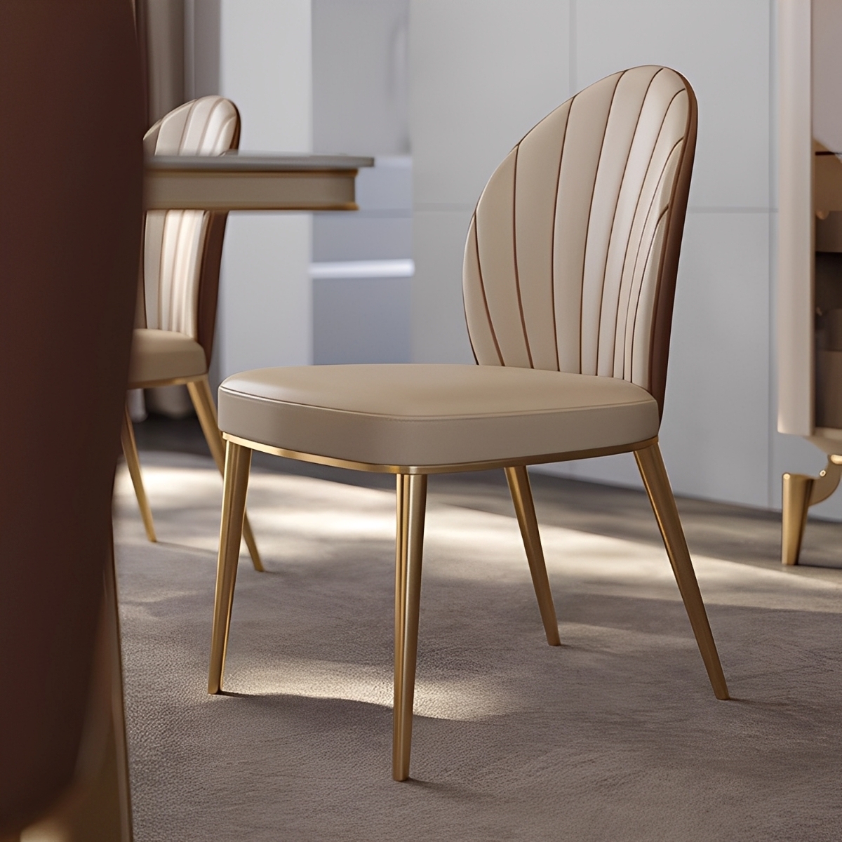 シェル型ダイニングチェア