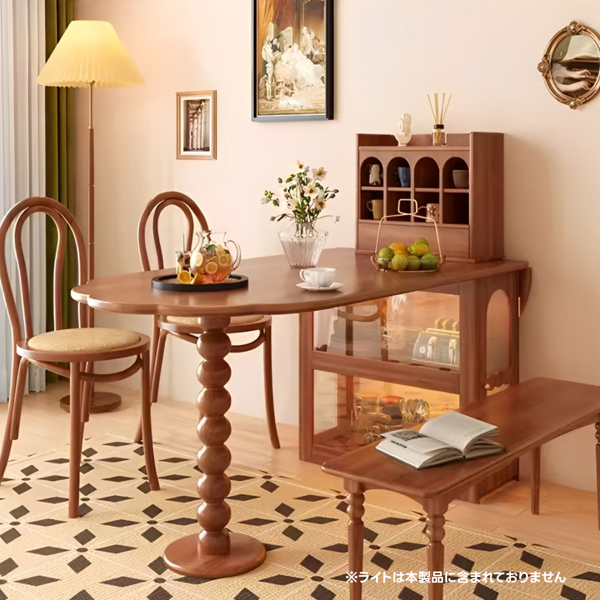 伸長式ダイニングテーブル｜サイズ調整が自由で便利なデザイン【CAGUUU