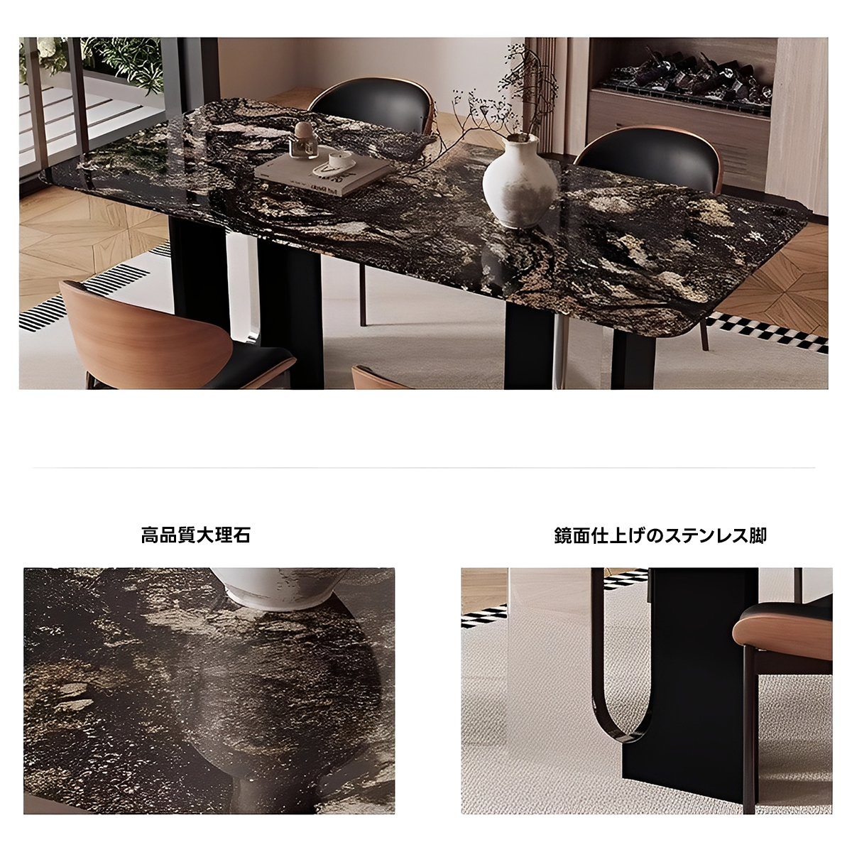 天然大理石モダンマーブルテーブル – CAGUUU