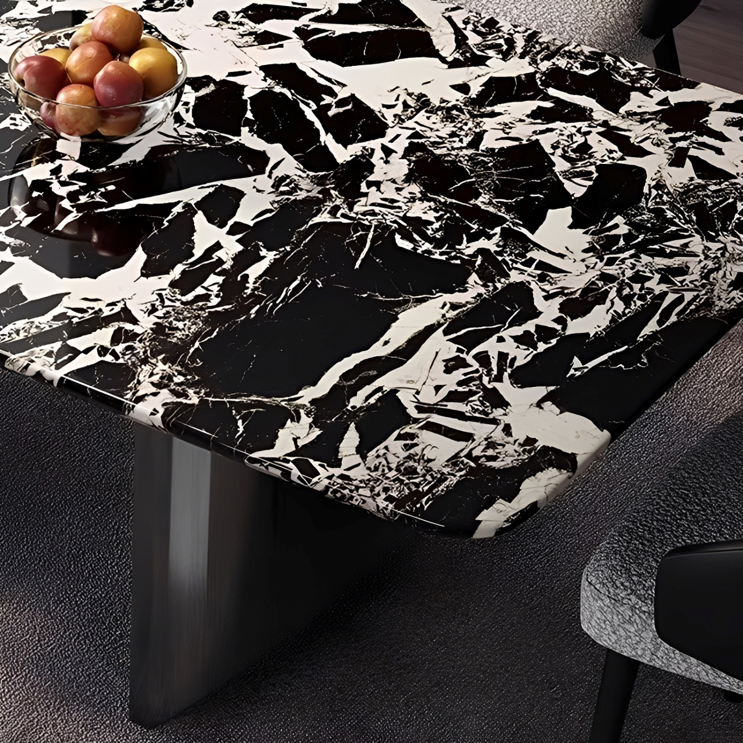 天然大理石 ハードロックテーブル | 高級感溢れるイタリア産ブラック