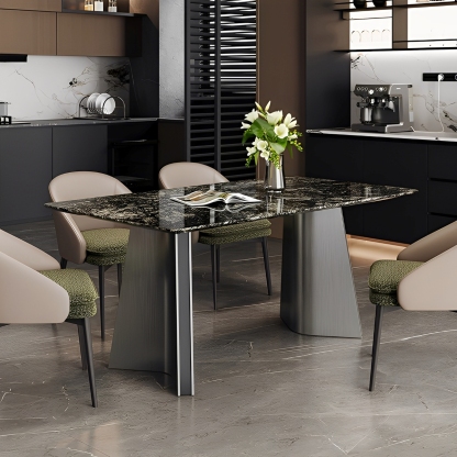 モダン大理石スクエアテーブル