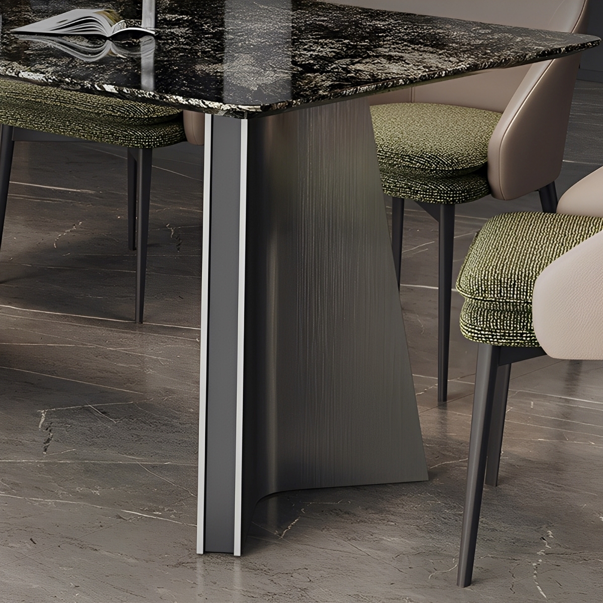 モダン大理石スクエアテーブル