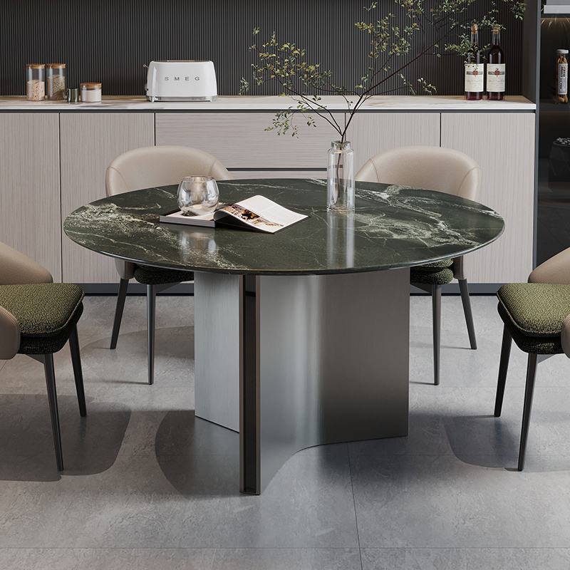 モダン大理石円卓テーブル