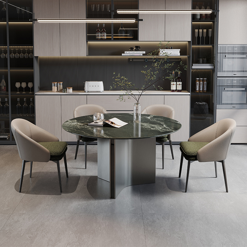 モダン大理石円卓テーブル