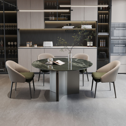 モダン大理石円卓テーブル