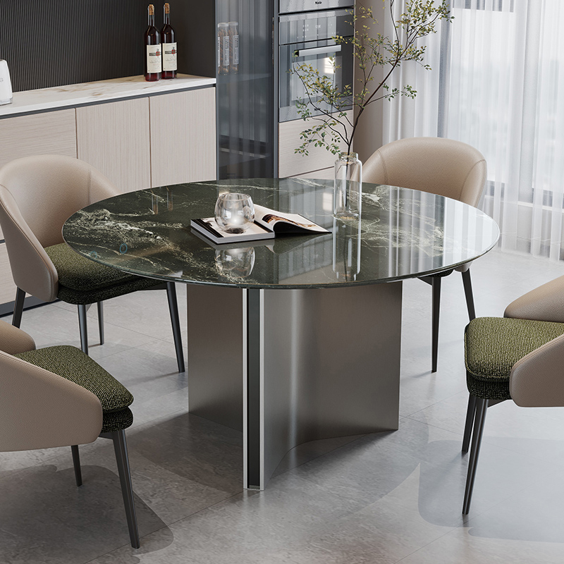 モダン大理石円卓テーブル