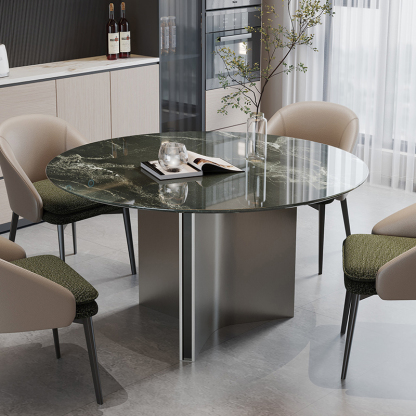モダン大理石円卓テーブル
