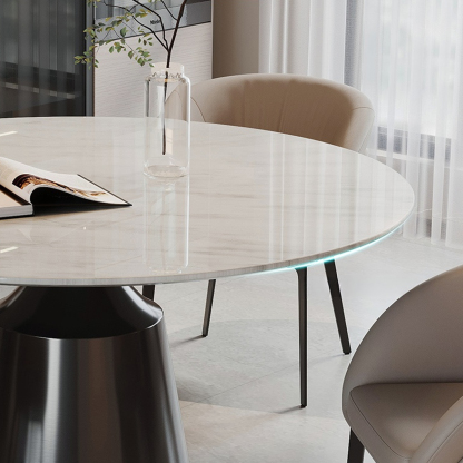 大理石ラウンドベーステーブル