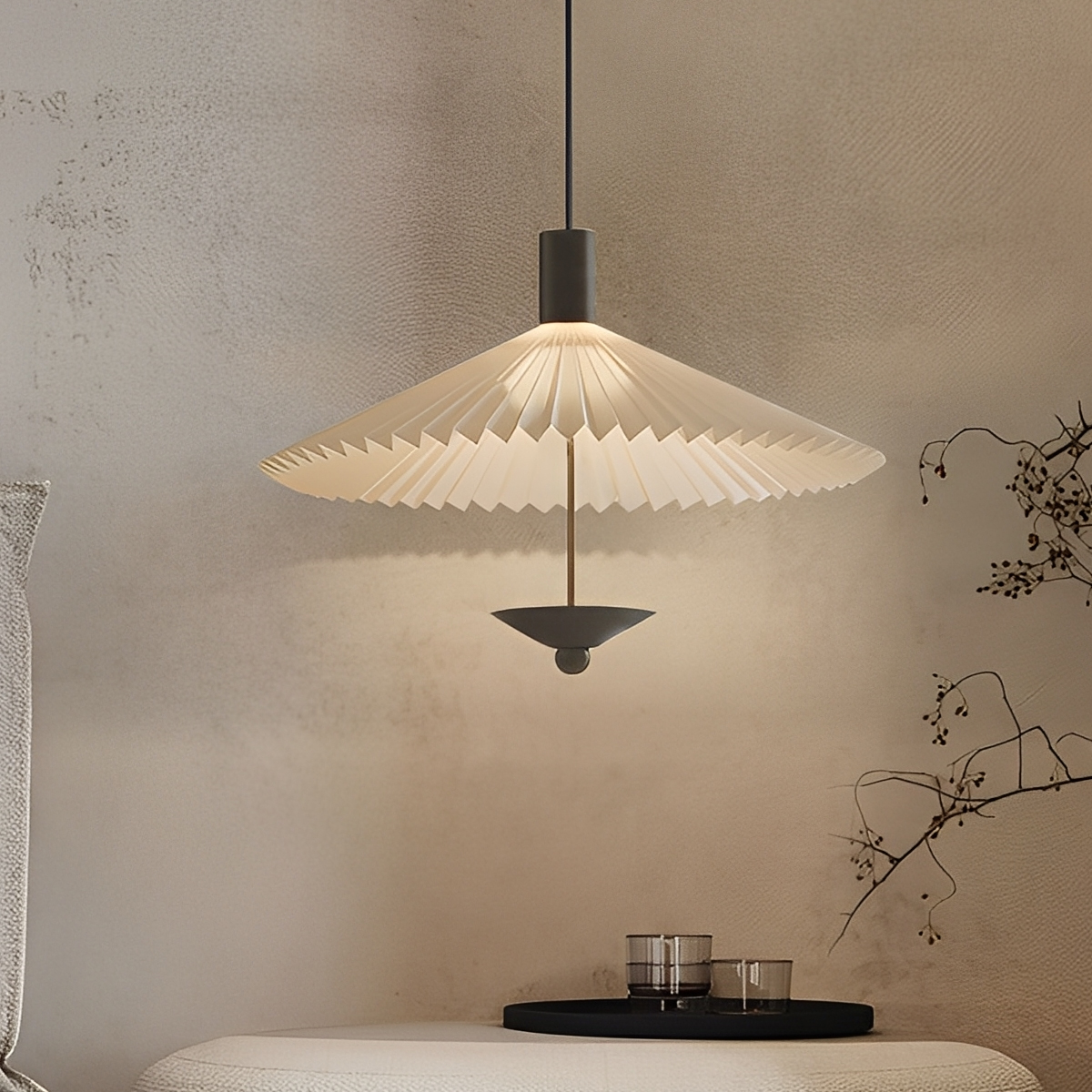 折傘ペンダントライト