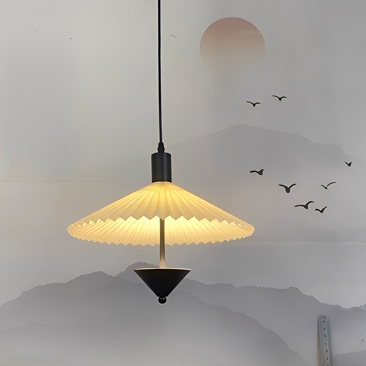 折傘ペンダントライト