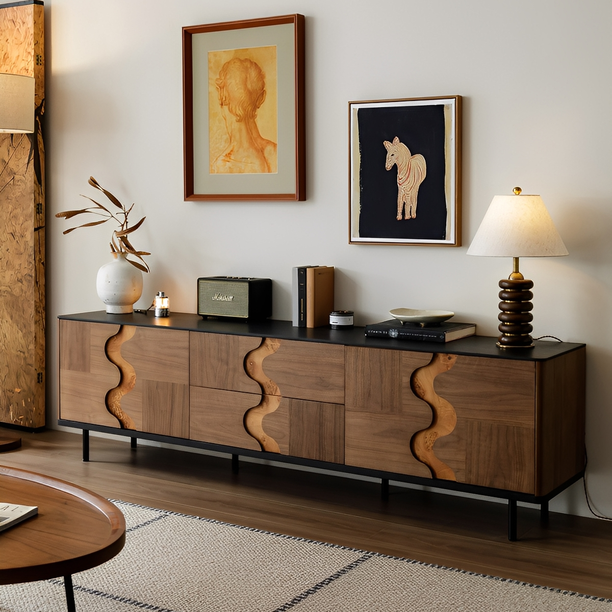 カーブラインテレビボード