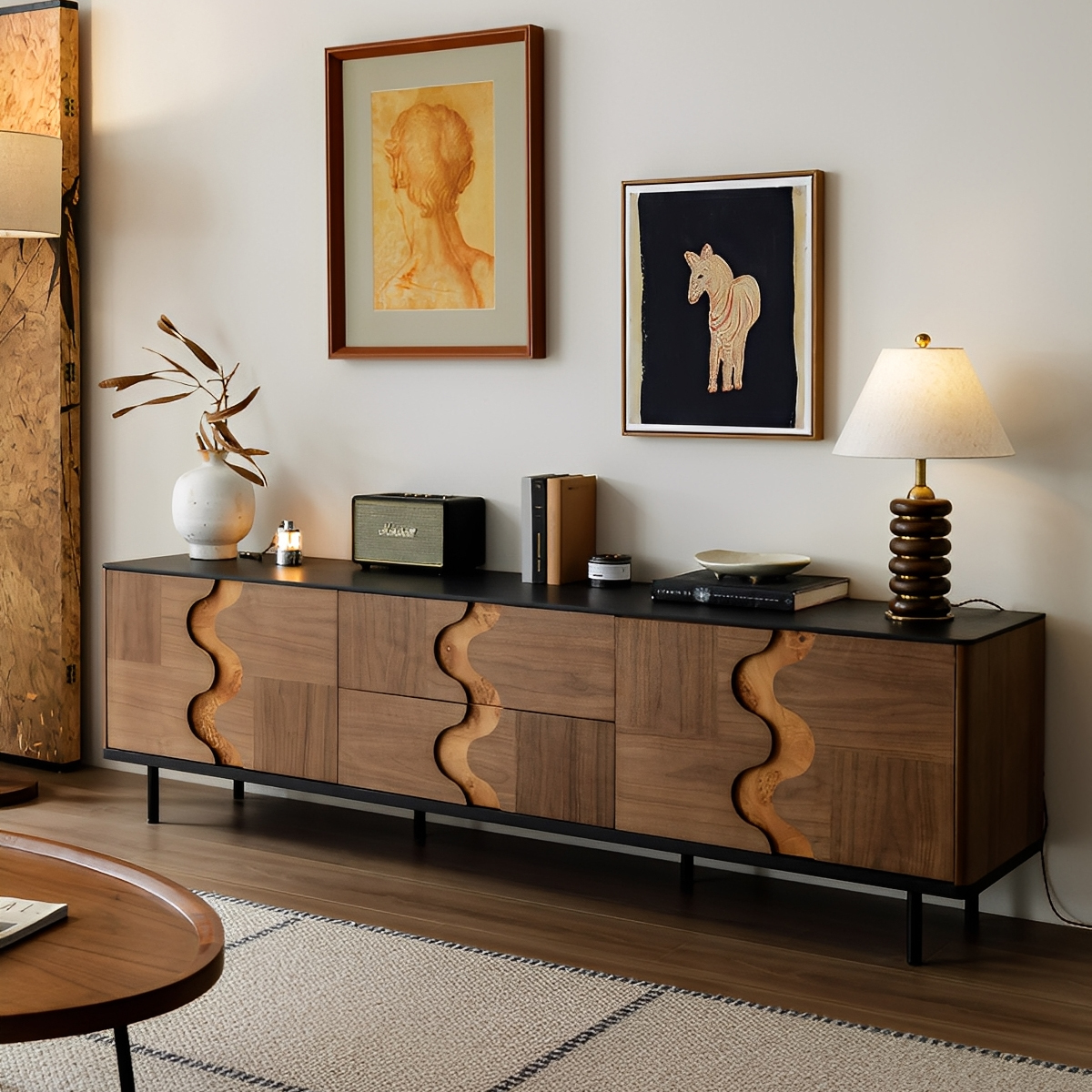 カーブラインテレビボード