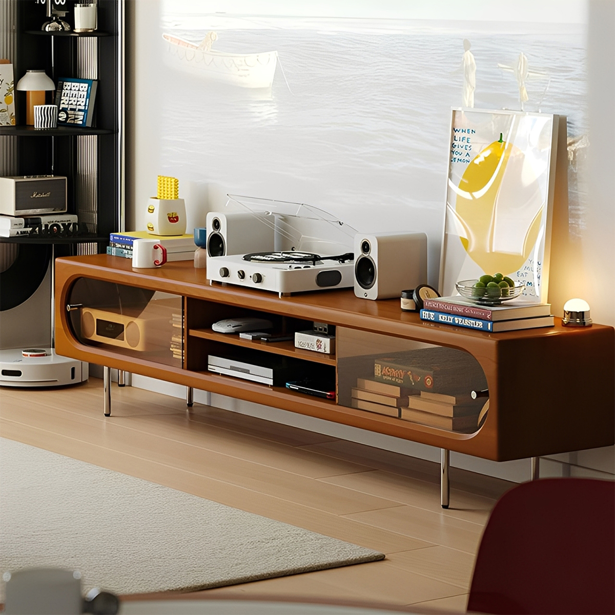 テレビボード テレビ台 レトロガラス レトロガラスTVボード – CAGUUU