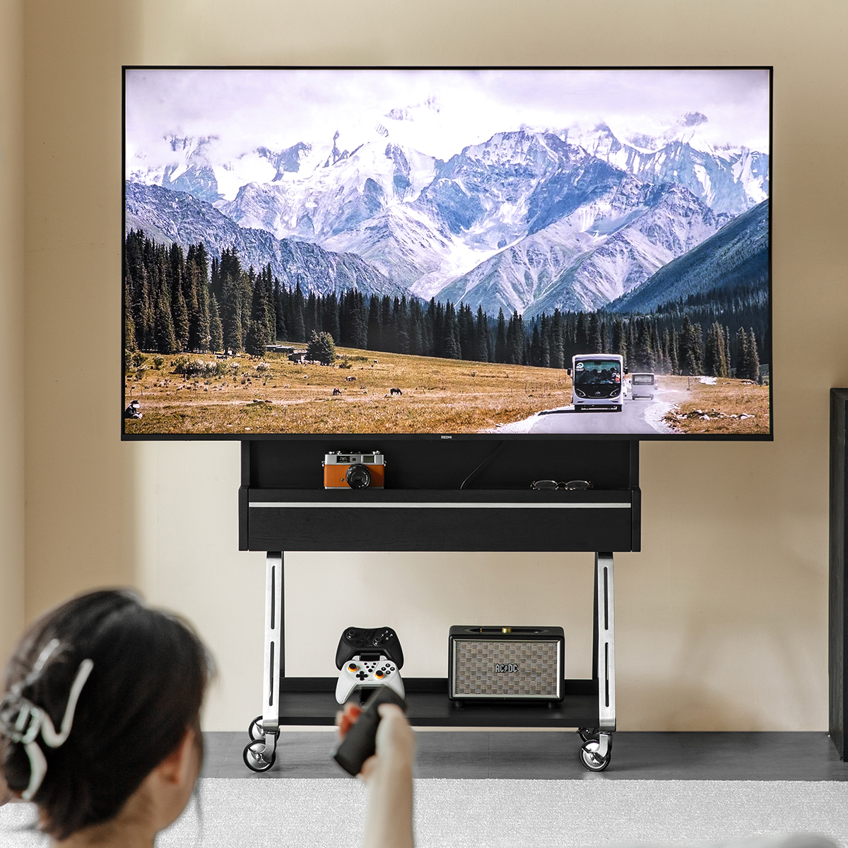 テレビスタンド｜壁掛け風でおしゃれ・省スペース【CAGUUU公式】