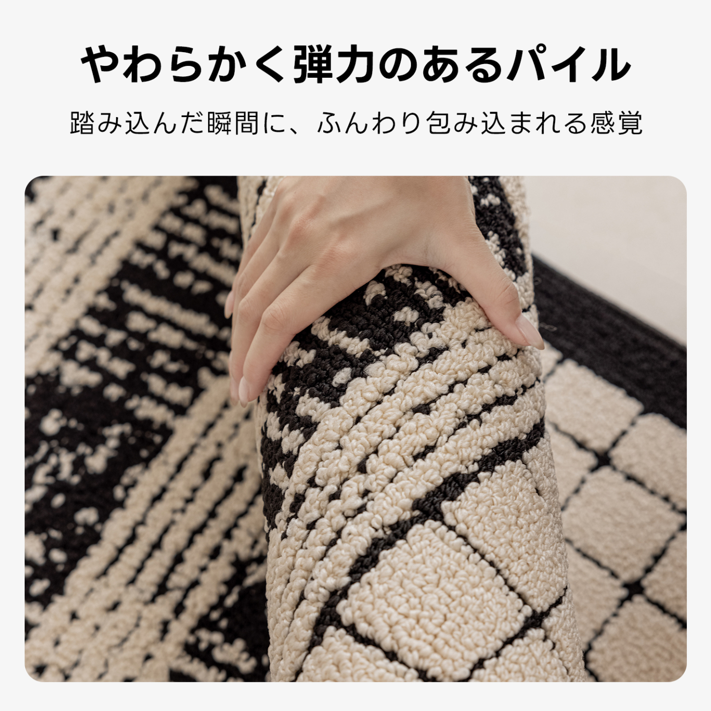 モノクロームラインラグ