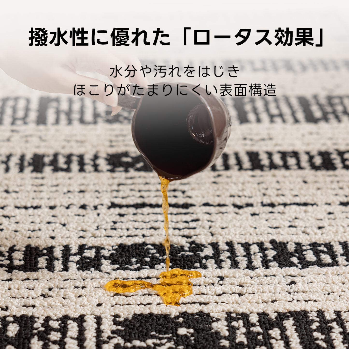 モノクロームラインラグ