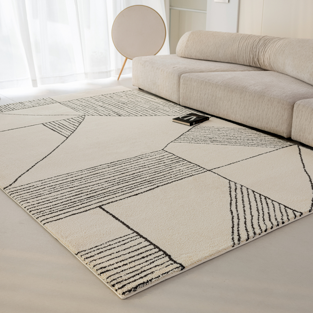 アーバンジオメトリックラインラグ