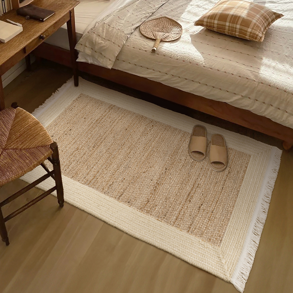 ナチュラルリネンラグ