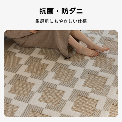 スクエアテクスチャーラグ