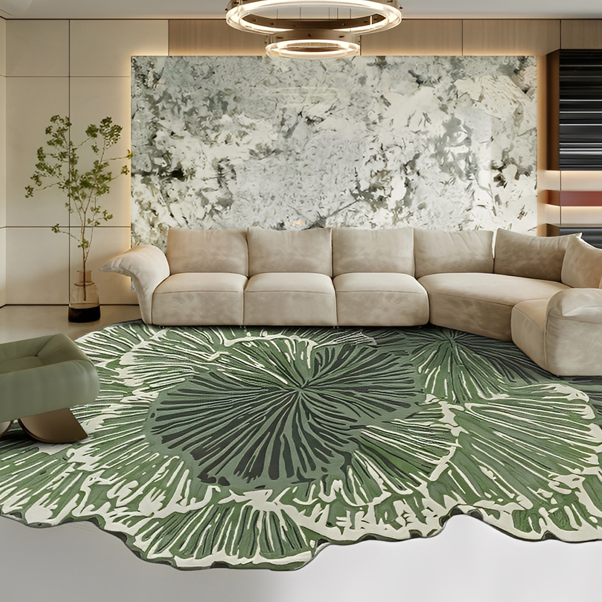 リーフシェードラグ