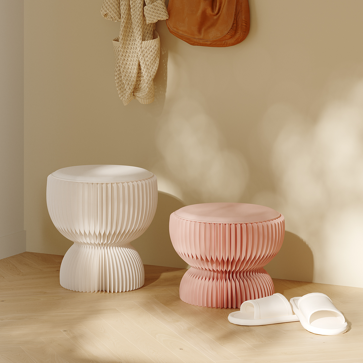 Kraft Paper フォルダブルスツール