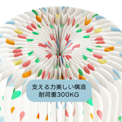 Kraft Paper カラードットペーパースツール