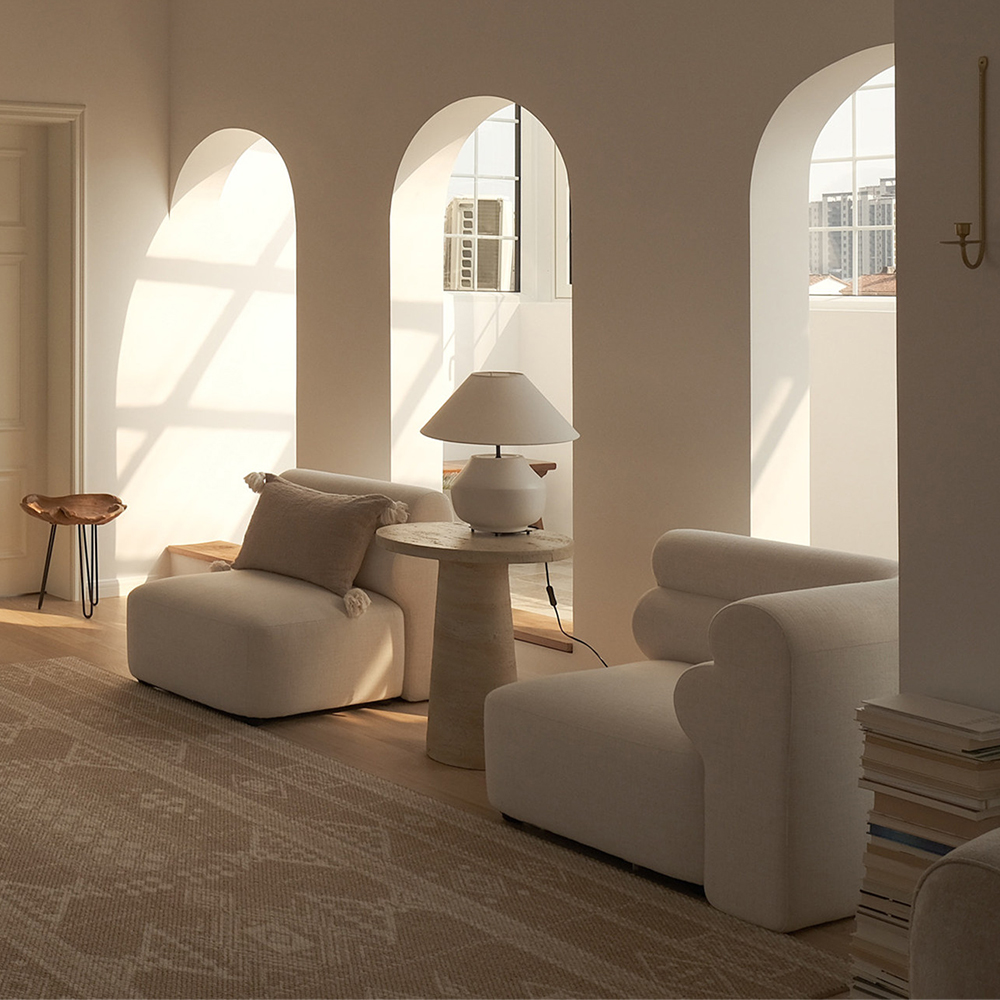 展開式リビングソファ