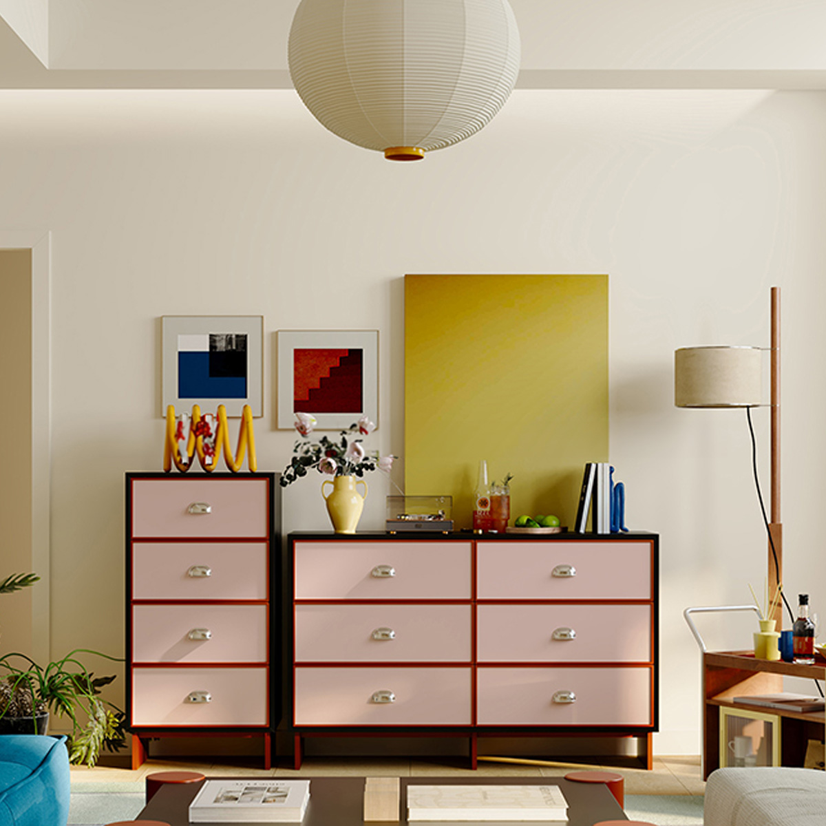 レトロポップチェスト | 多彩なカラーで個性を演出する収納家具 – CAGUUU