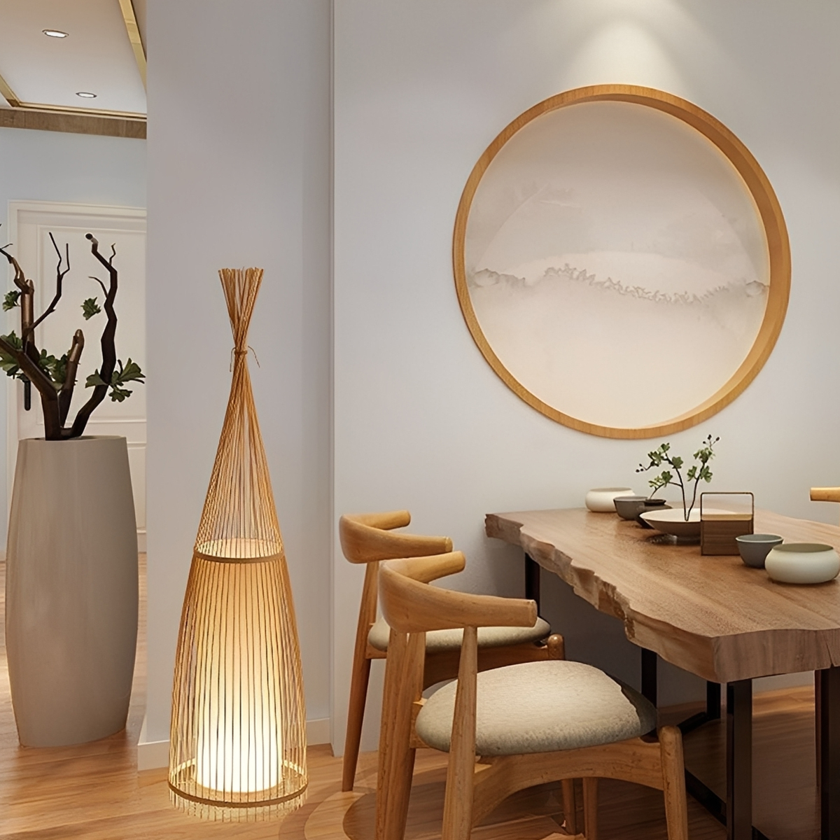 和モダンフロアライト