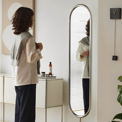 オーバルスタンドミラー