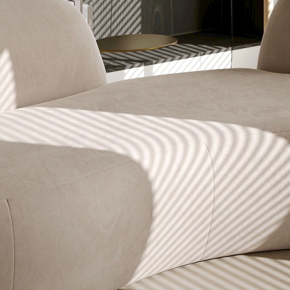 モダンラウンジカーブソファ