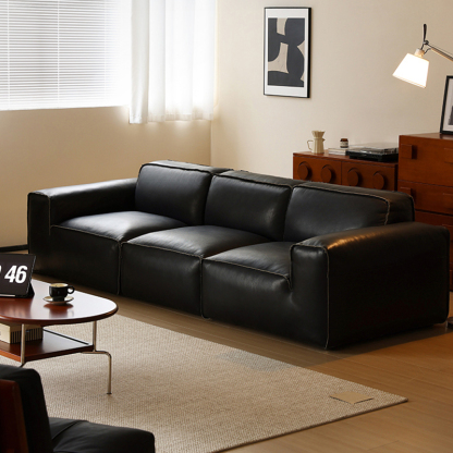 シルエットレザーソファ