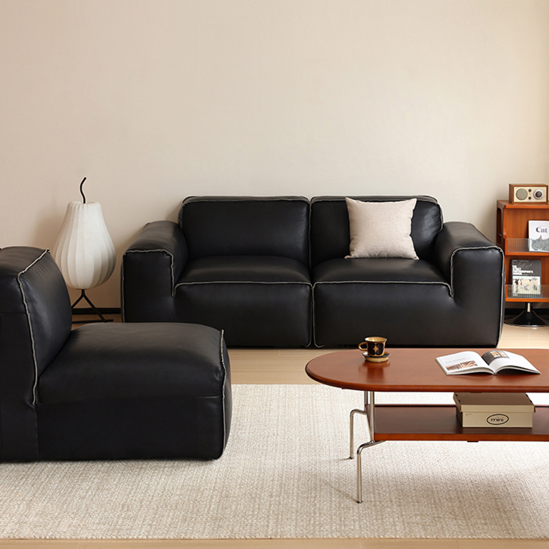 シルエットレザーソファ