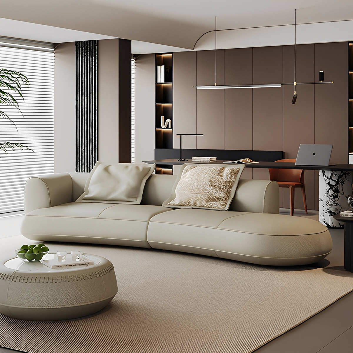 エレガントカーブラインソファ