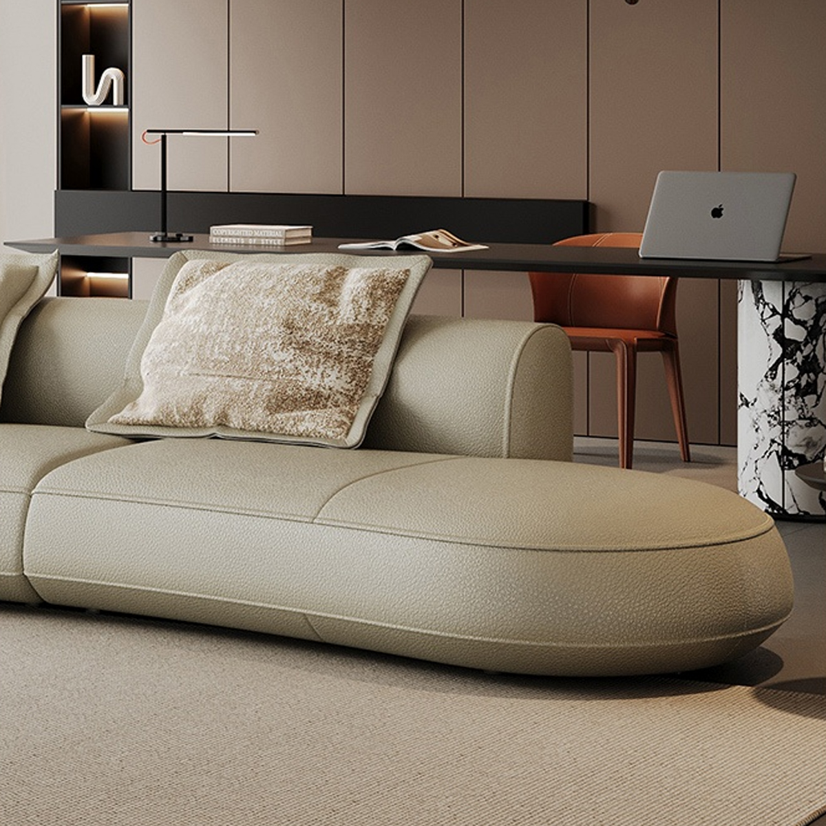 エレガントカーブラインソファ