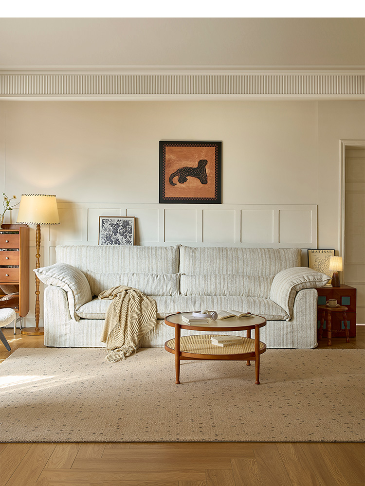 カームストライプソファ | 高反発ウレタンと多層構造による優れた