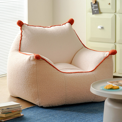 ふんわりボア生地クッションソファ【SNSで話題】 | 全身を包み込む快適